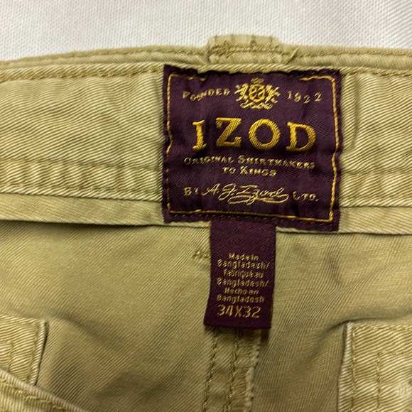 IZOD Cargo Pants Cotton Beige Men's Size 34 x 32 - Picture 5 of 8